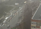 На улице Мира в Пензе образовалась гигантская пробка