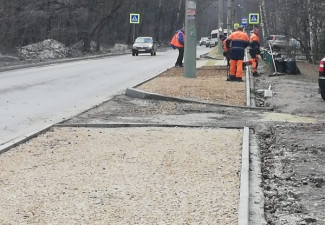 На улице Попова в Пензе начался ремонт тротуаров