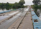 В селе Засечное Пензенского района открыли движение по понтонному мосту