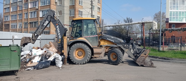 В Пензе с улиц Железнодорожного района вывезли 156 кубометров мусора