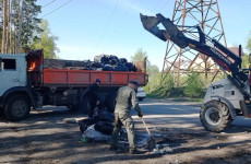 В Пензе вывезли мусор с территории Железнодорожного района