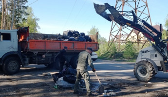 В Пензе вывезли мусор с территории Железнодорожного района