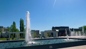 В Пензе начал работать главный городской фонтан