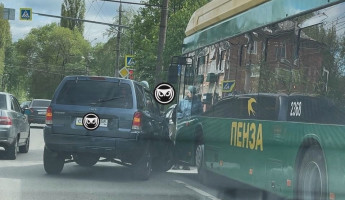 В Пензе случилось ДТП на улице Беляева, движение осложнено