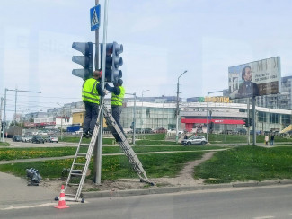 В Пензе модернизировали старые светофоры