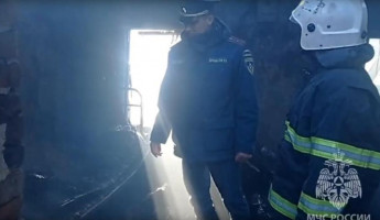 Опубликовано видео с места гибели трех человек при пожаре под Пензой