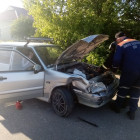 В Пензенской области жестко столкнулись две машины, на месте работали спасатели