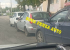 На улице Суворова в Пензе осложнено движение из-за тройного ДТП