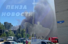 Очевидцы сообщают о серьезном пожаре в Заречном