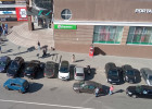 В Пензе из-за аварии образовалась пробка возле ТЦ Высшая лига
