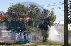 Пензенцы сообщают о пожаре возле торгового центра Луч