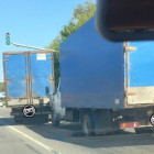 На окраине Пензы столкнулись два фургона