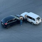 В Пензе на перекрестке улиц Шмидта и Ленина столкнулись две машины