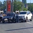 В Пензе произошла авария возле монумента Глобус