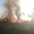 Опубликованы фото с места большого пожара в Чаадаевке Пензенской области