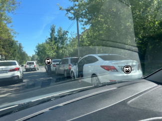 Пензенцы сообщают о массовой аварии на улице Пролетарской