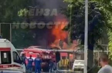 Пензенцы сообщают о большом пожаре на улице Шмидта