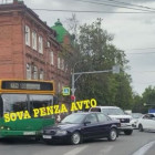 В Пензе пассажирский автобус попал в ДТП