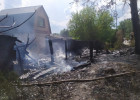 Появились новые фото с места большого пожара на улице Ново-Казанской в Пензе