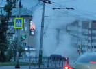 Фонтан с пятиэтажный дом забил в центре Пензы из-за прорыва трубы