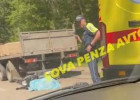 В пензенском микрорайоне Ахуны в жуткой аварии погиб мотоциклист. ВИДЕО