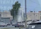 В Пензе из-за прорыва трубы забил очередной фонтан