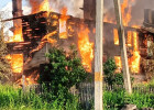 Жуткий пожар в пензенском районе Заря тушили 27 человек