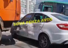 Жесткое ДТП в Пензе: грузовик врезался в легковушку. ВИДЕО