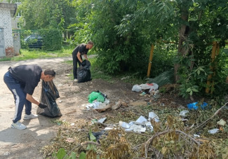 На улицах Железнодорожного района Пензы навели санитарный порядок