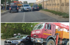 Пензенцы сообщают о двойной аварии на улице Бийской