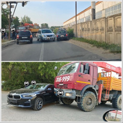 Пензенцы сообщают о двойной аварии на улице Бийской