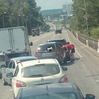 На трассе в Пензе образовался затор из-за ДТП