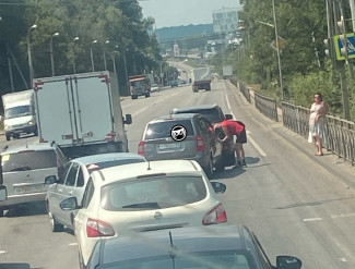 На трассе в Пензе образовался затор из-за ДТП