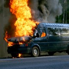 В Пензенском районе сгорел автобус 