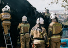 В Пензе 24 пожарных тушили частный дом с баней