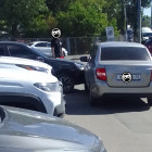В Пензе произошла авария на одной из парковок
