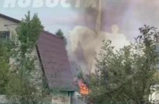 На окраине Пензы огонь уничтожил садовый дом