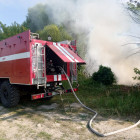 Пензенские спасатели помогли потушить пожар в селе Чаадаевка