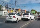 На улице Баумана в Пензе столкнулись две легковушки