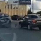 На видео попал момент жесткого столкновения машин в пензенском Шуисте