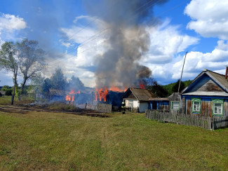 Опубликованы фото с места страшного пожара в Пензенской области
