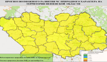 На всей территории Пензенской области прогнозируется 3 класс пожарной опасности