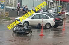 В Засечном мотоциклист попал в жесткую аварию