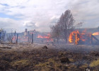 Появились фото с места страшного пожара в Никольском районе Пензенской области