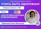 Пензенцам в прямом эфире расскажут, как улучшить мозговое кровообращение