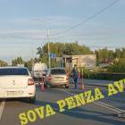 В Пензе на новой кольцевой развязке случилась авария