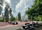 В зареченском сквере появились новые тренажёры и парковка
