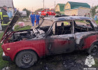 В Пензенской области огонь уничтожил легковушку. ФОТО