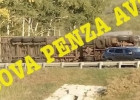 На трассе в Пензенской области перевернулась огромная фура