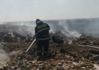 На Чемодановской свалке под Пензой продолжается тление мусора